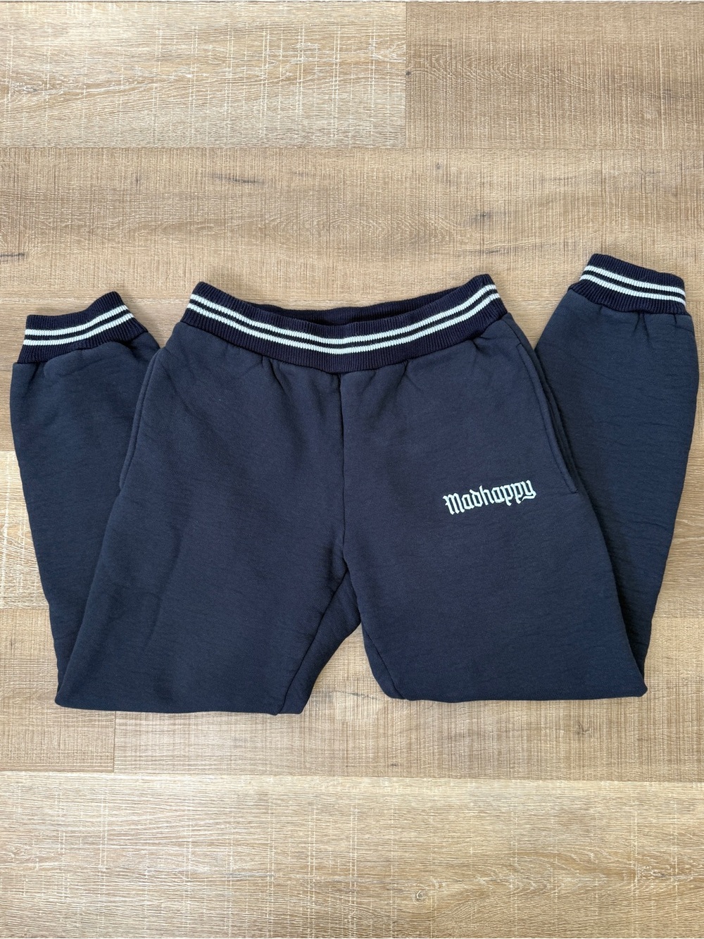 Madhappy Size Medium Alumni Heritage Navy Blue logo Sweatpants Joggers
